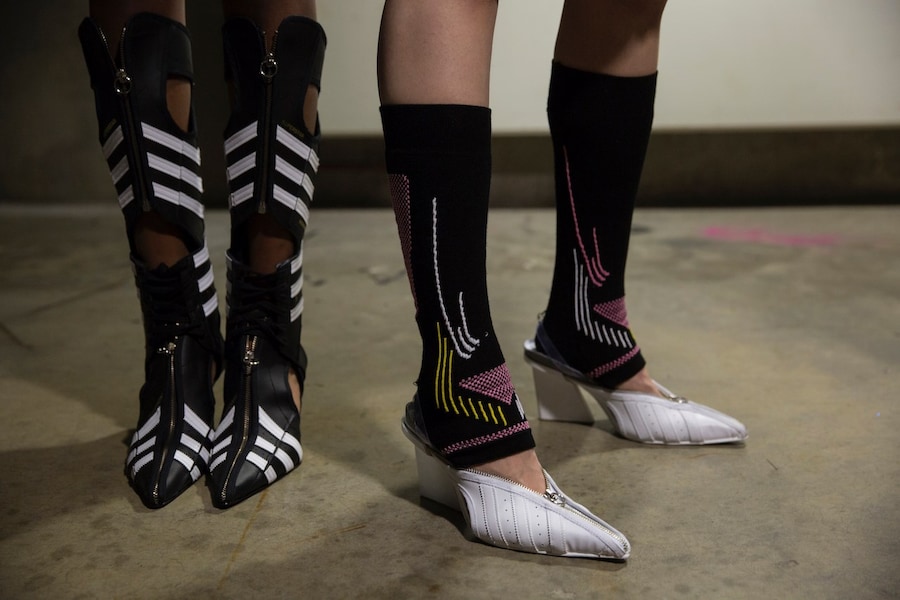 Backstage at the AW20 Central Saint Martins MA fashion show 5