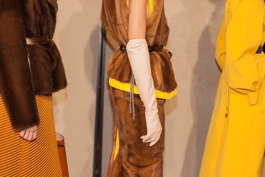 Backstage at the AW20 Fendi fashion show 18 17
