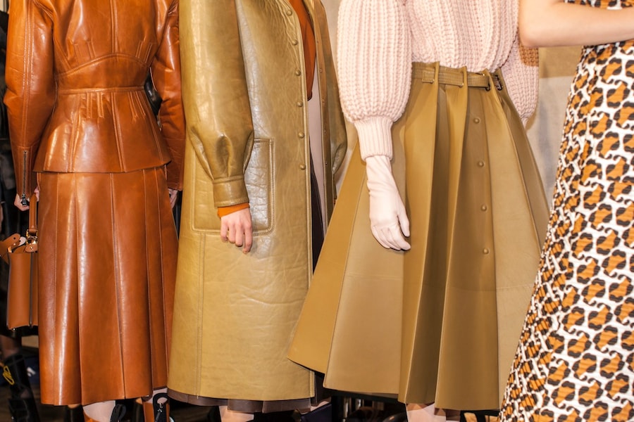 Backstage at the AW20 Fendi fashion show 23 22