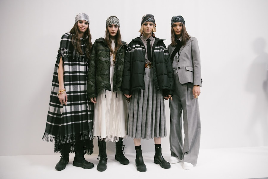 Backstage at the AW20 Dior fashion show 5 4