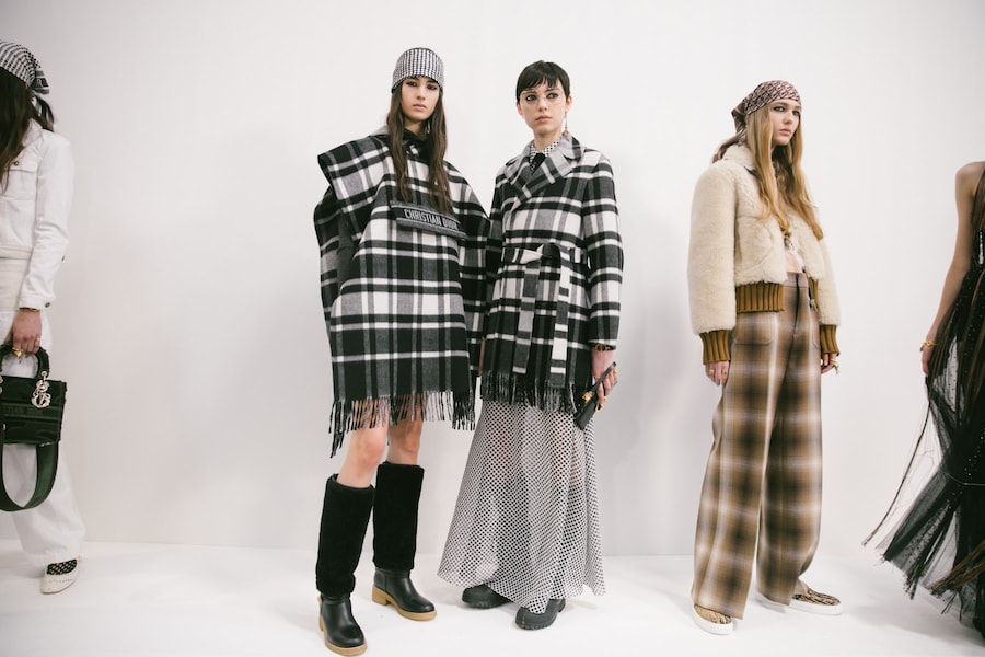 Backstage at the AW20 Dior fashion show 17 16