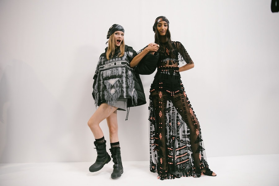 Backstage at the AW20 Dior fashion show 27 26