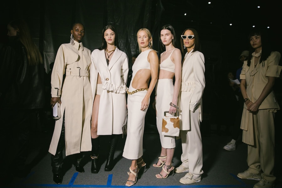 Backstage at the Off-White AW20 fashion show 29 28