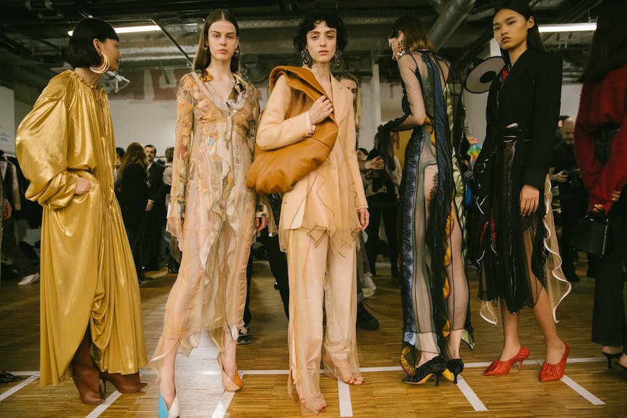 Backstage at the AW20 Y/Project fashion show 13 12