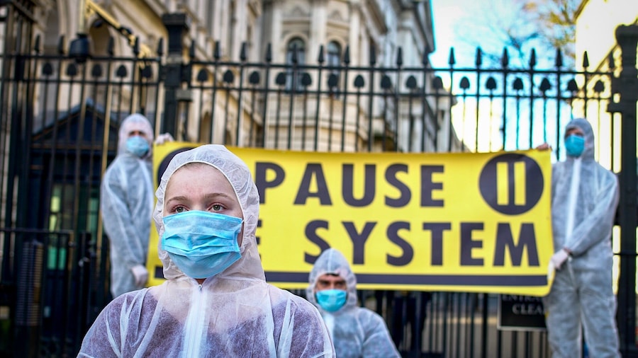 Pause the System coronavirus protest 1 0