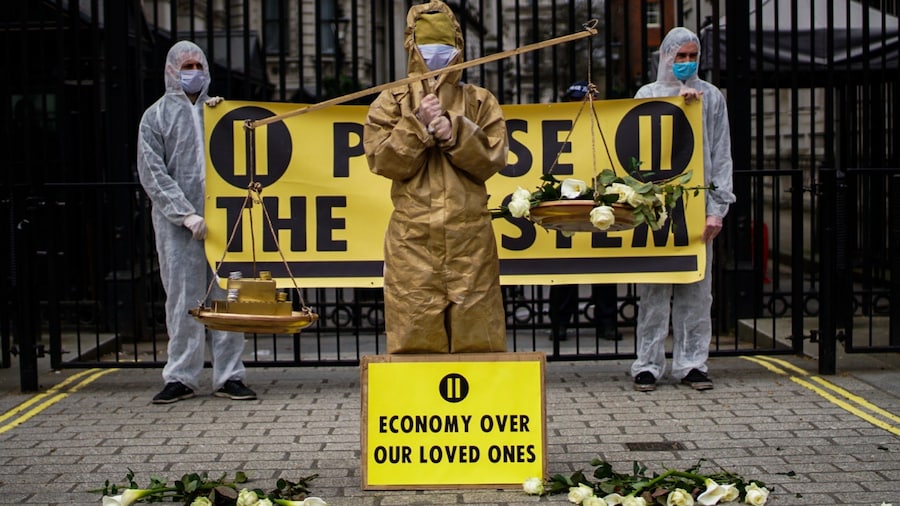 Pause the System coronavirus protest 5