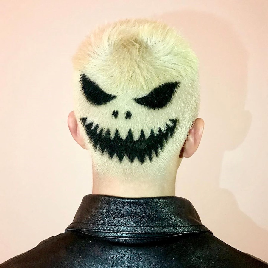 Janina zais buzzcut hair colour dye 0