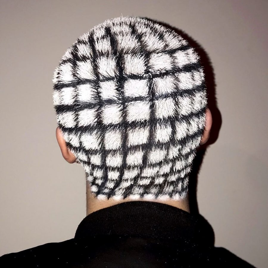 Janina zais buzzcut hair colour dye 10