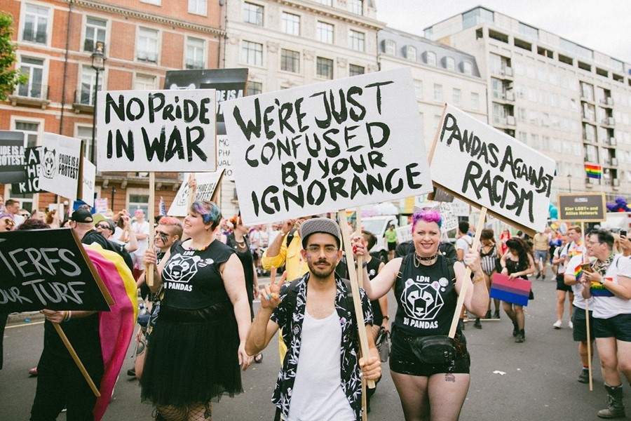 Pride in London protests