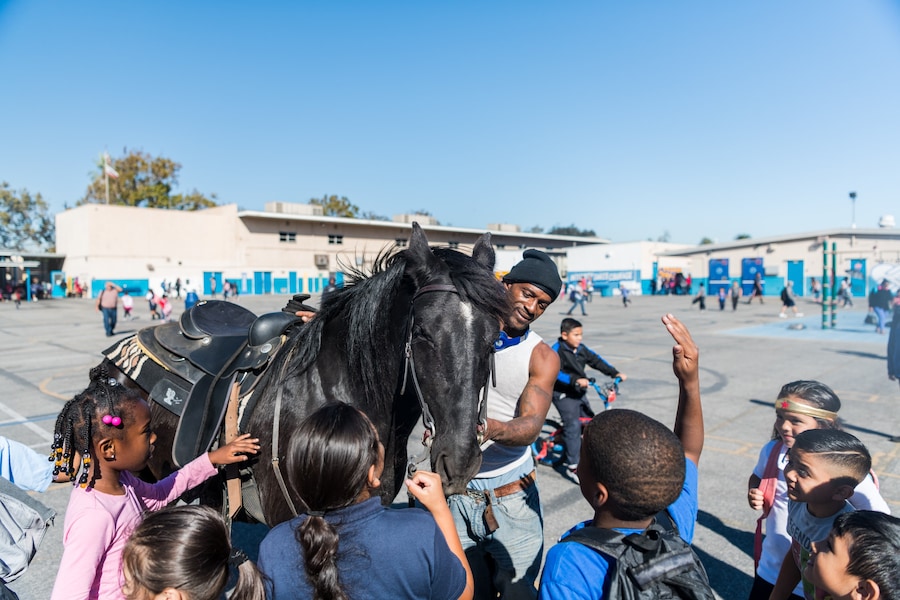 Anthony at his granddaughters&#39; elementary school 17