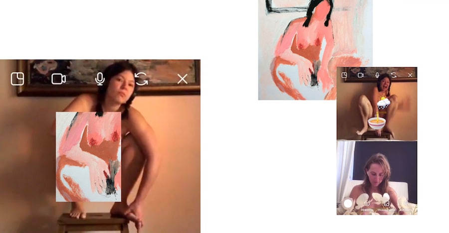 Videochat: send nudes. Olya Avstreyh and Jenya Milyukos 1