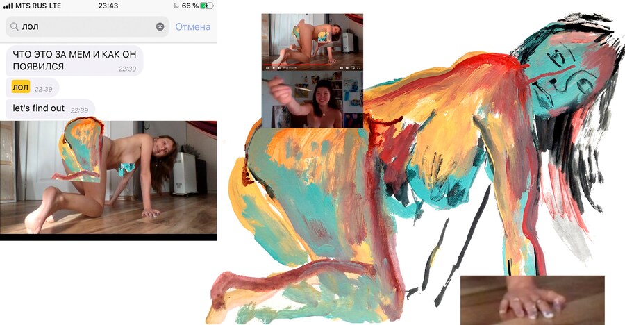 Videochat: send nudes. Olya Avstreyh and Jenya Milyukos 24