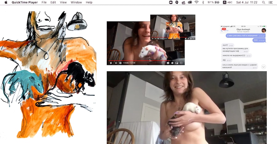 Videochat: send nudes. Olya Avstreyh and Jenya Milyukos 25