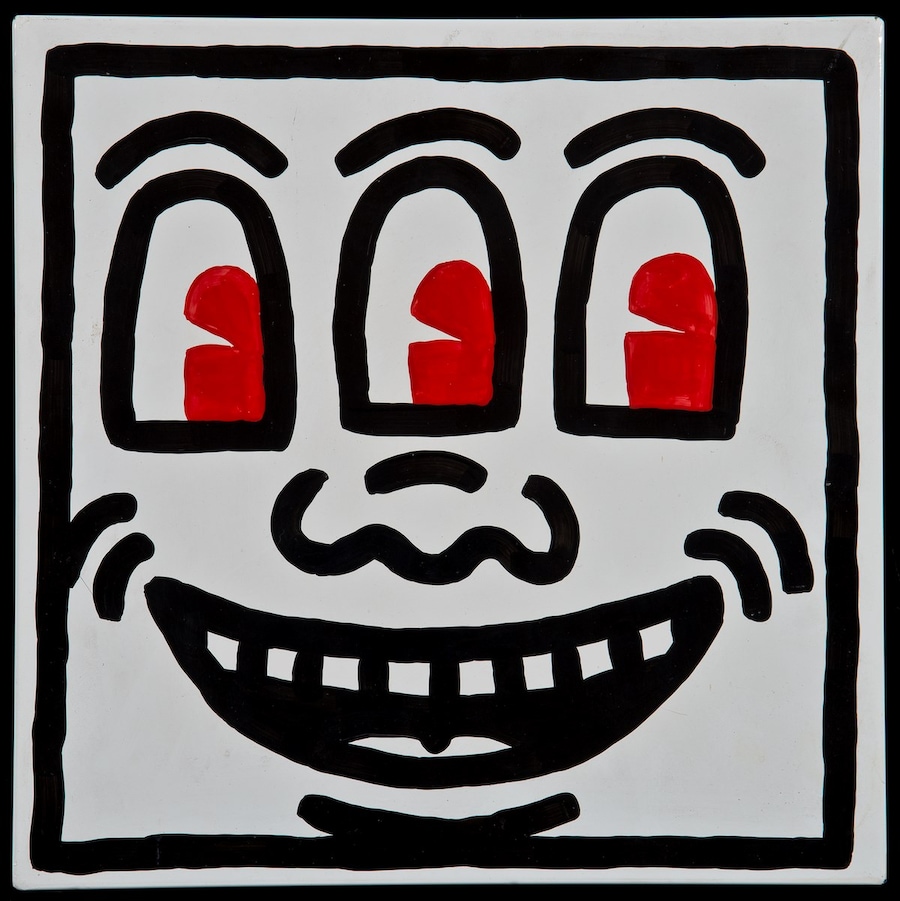 Keith Haring. “Untitled (white face)” (1982). 4