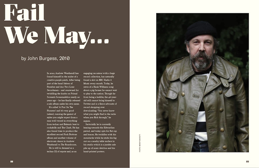 Jockey Slut Andrew Weatherall book spread 2 3