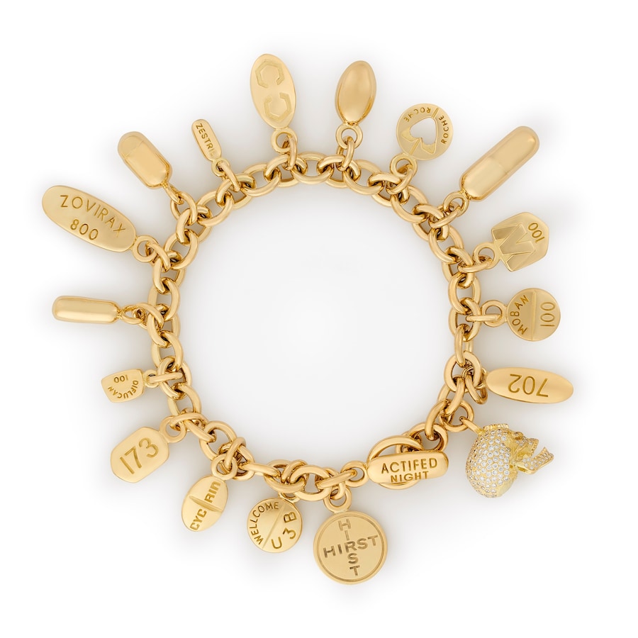 Damien Hirst, Pill Bracelet with Diamond Skull, Ye 2