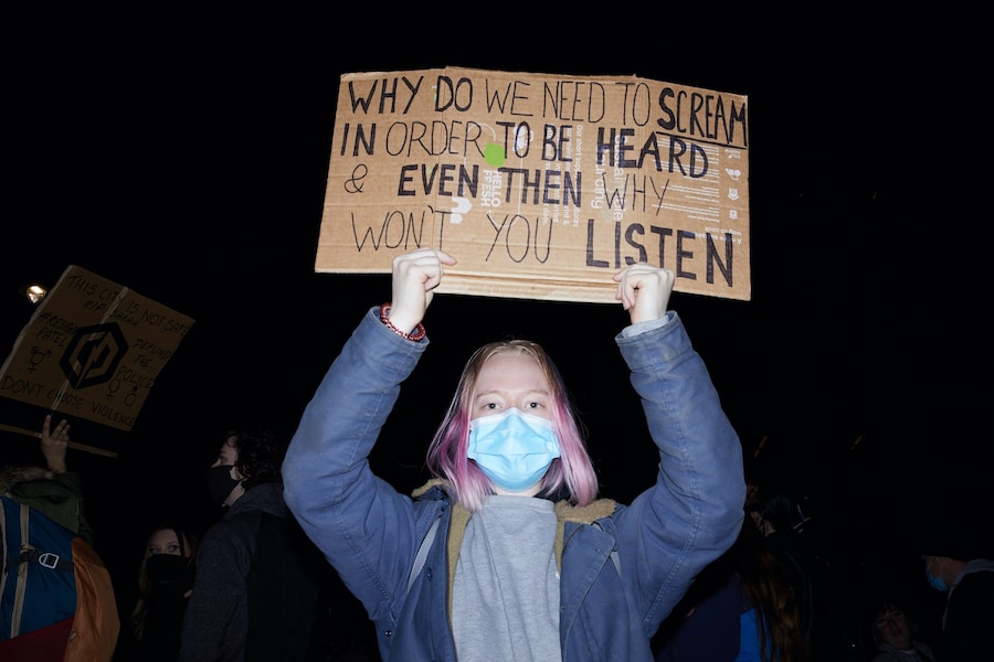 Sarah Everard protests vigil 7