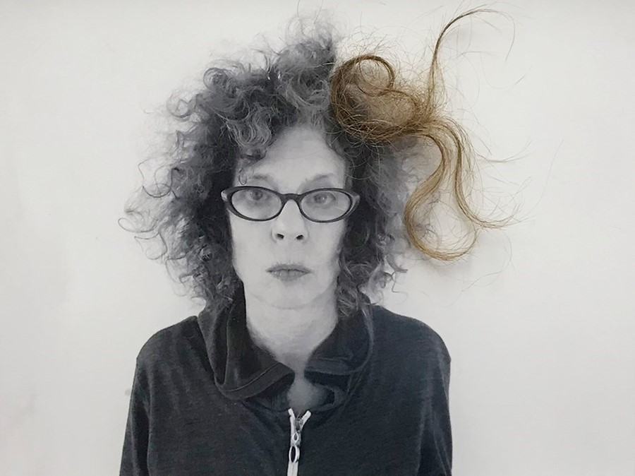 Barbara Ess, “Hair” (2018), inkjet print, hair