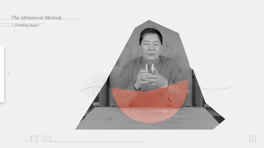 “Drinking Water” by Marina Abramović 13