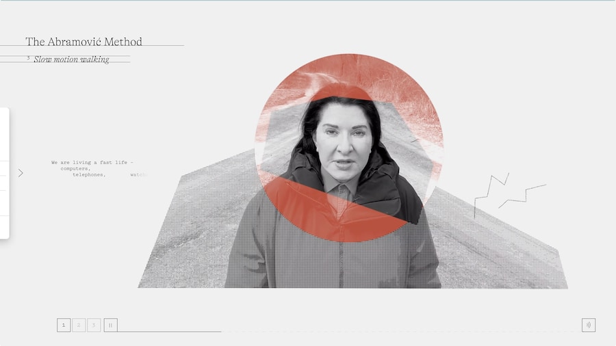 “Slow motion walking” by Marina Abramović 17