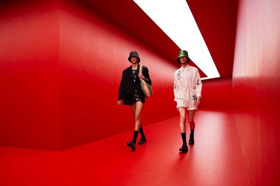 Prada menswear SS22 collection by Miuccia and Raf Simons 0