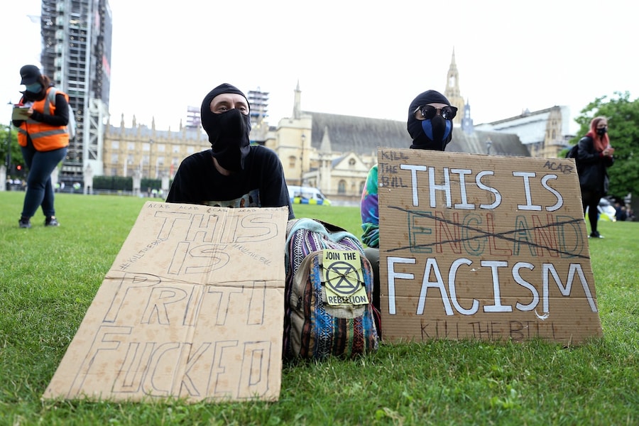 London Kill the Bill emergency protest 9 12