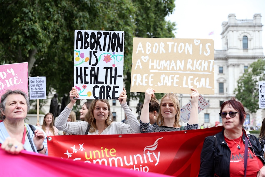 Texas abortion ban protest in London 5 11
