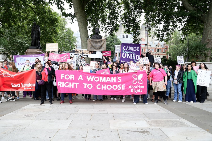 Texas abortion ban protest in London 22 8