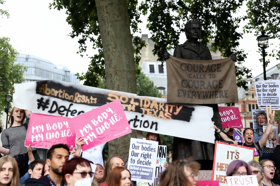Texas abortion ban protest in London 23 23