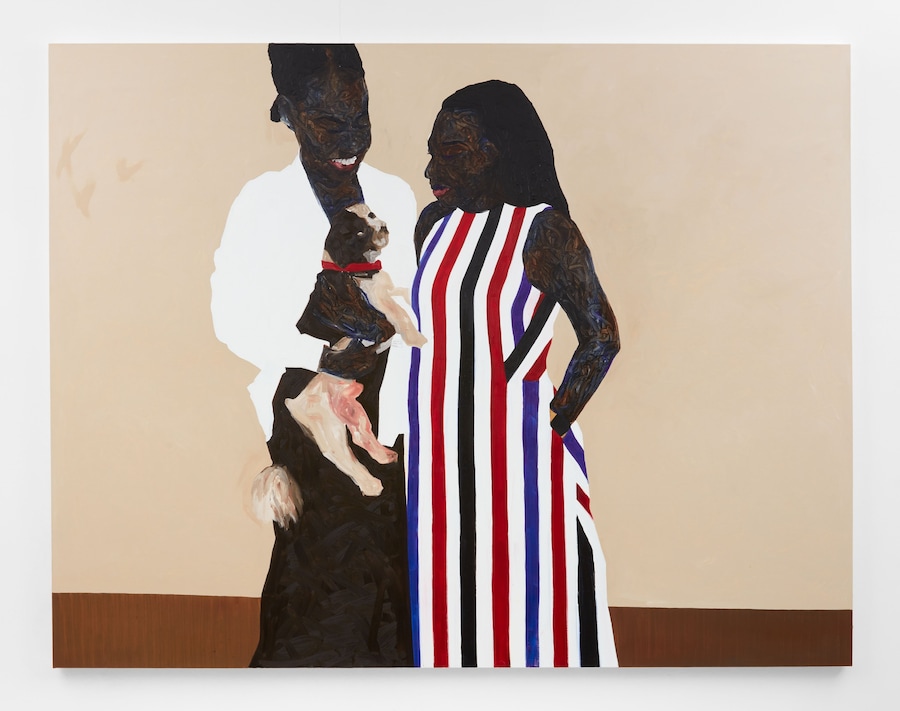 Amoako Boafo, “Red Collar” (2021) 2