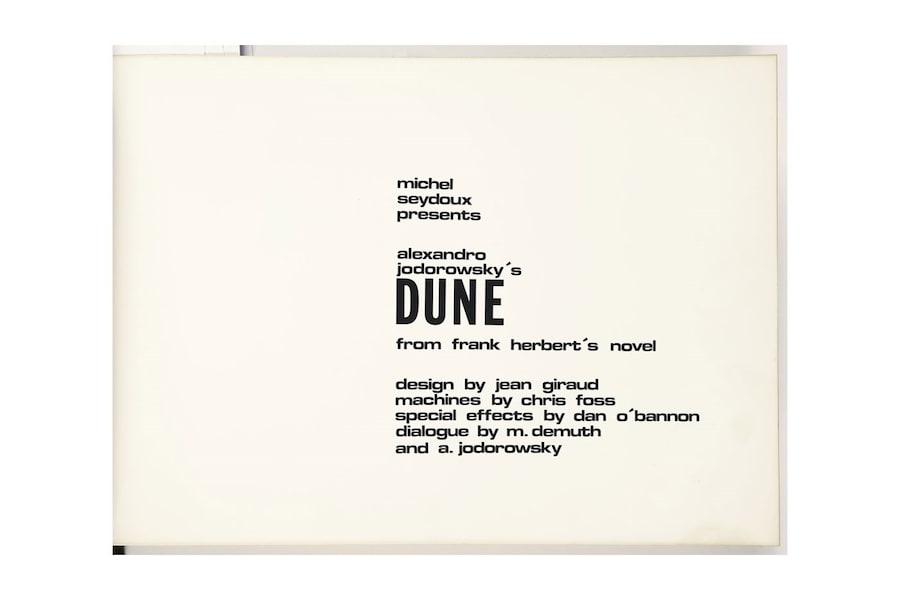 Alejandro Jodorowsky’s 1970 Dune 9