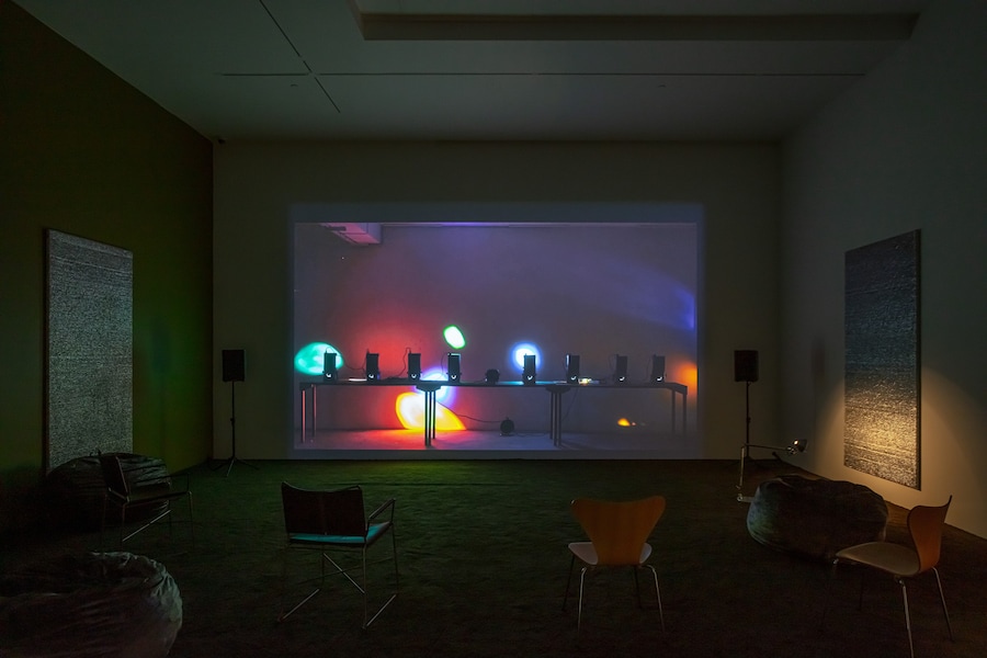 Installation view of Wolfgang Tillmans Concrete Column 11