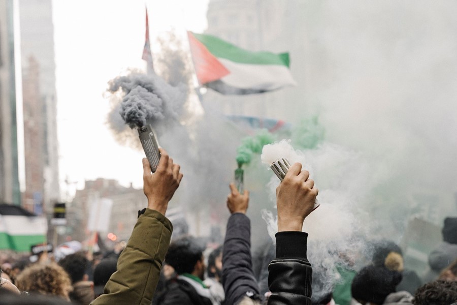 Free Palestine protest, London