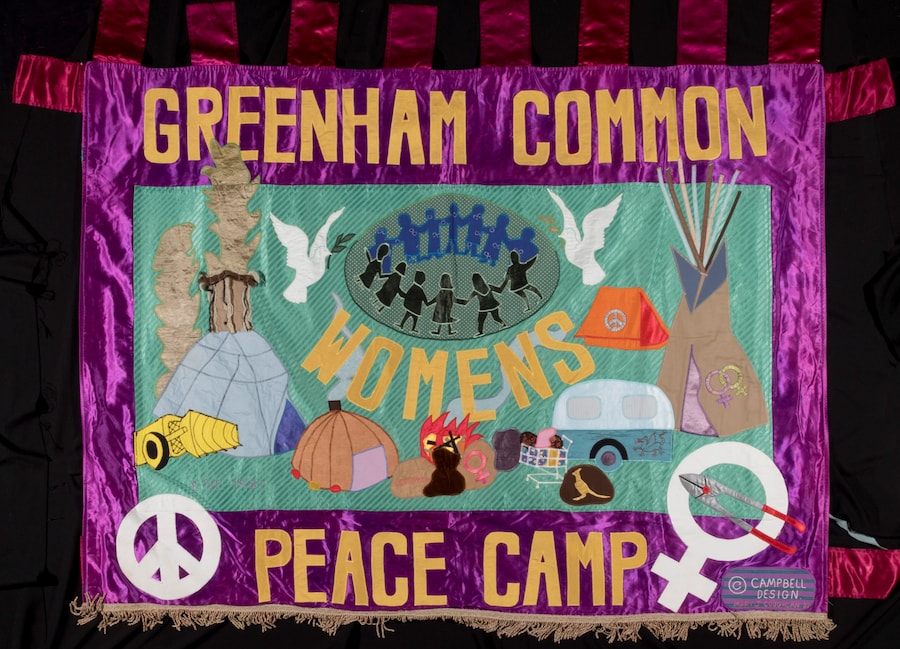 Thalia Campbell, “Greenham Common Peace Camp” (c.1982) 1