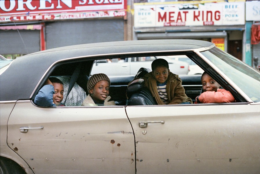 Jamel Shabazz, “Joy Riding, Flatbush, Brooklyn” (1980)