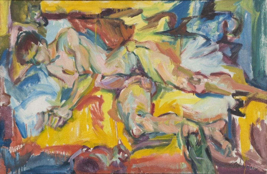 Carolee Schneemann, “Personae: J.T. and Three Kitchs” (1957) 18