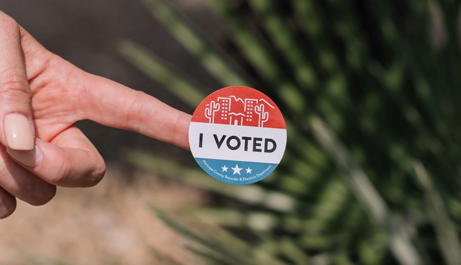 US I Voted election sticker