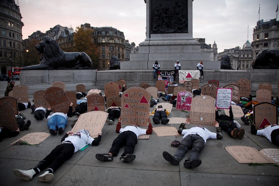 Die In AIDS World Day London 1
