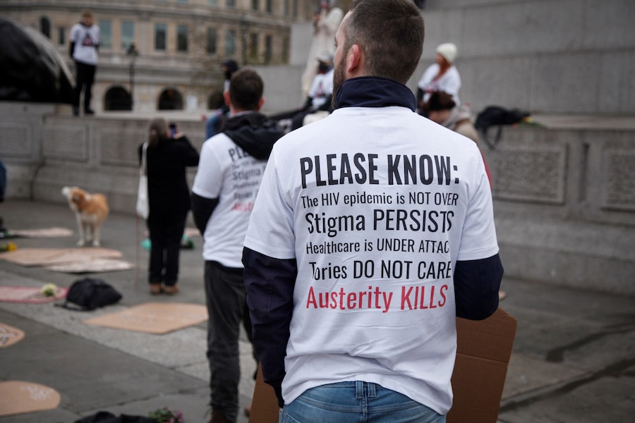 Die In AIDS World Day London 18