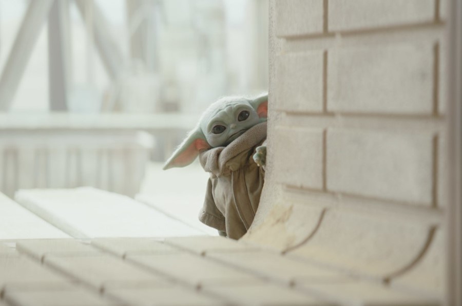 Baby Yoda, still from The Mandalorian (2019)