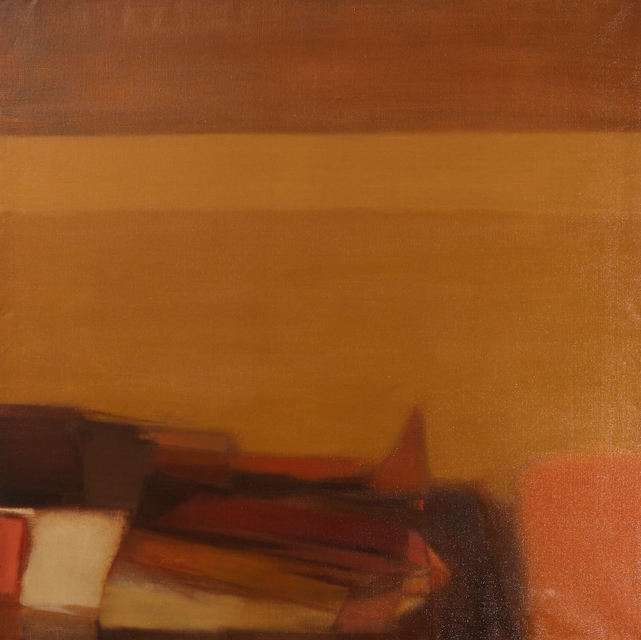 Helen Khal, “Untitled (Ochre over Brown)” (1968) 5