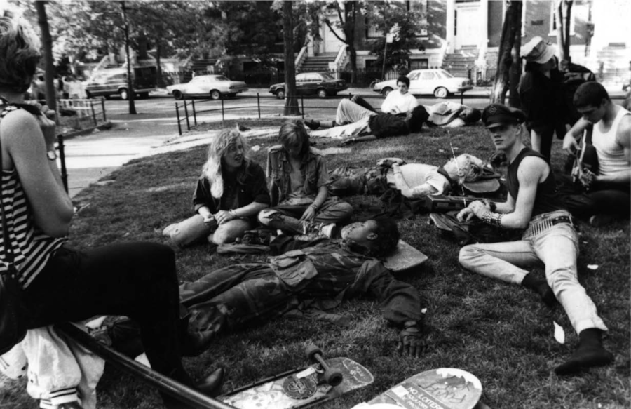 Park punks, 1980s by Jessica Bard 1