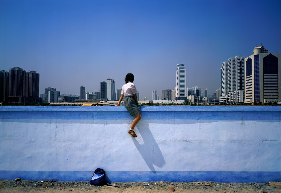 &#169; Weng Fen_On the Wall Series-Guangzhou 1, 2002-20 7