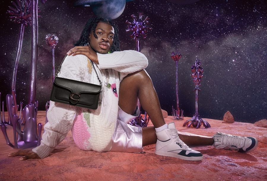 Lil Nas X in the Coach Tabby campaign