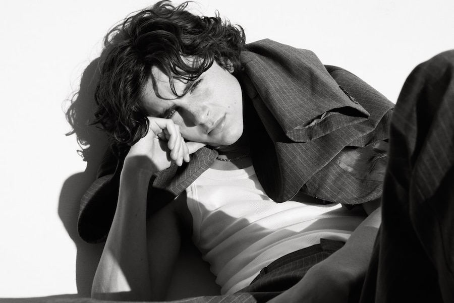 DAZED timothee chalamet bleu de chanel 1