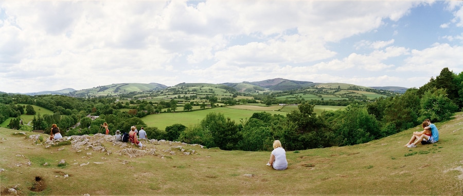 Tom Wood, &quot;Loggerheads Clifftop&quot;, Towards Moel Famau (2010) 17