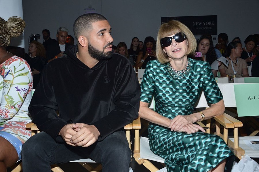 Drake and Anna Wintour