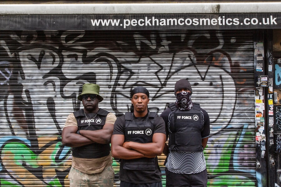 Protesters outside Peckham Hair and Cosmetics 3