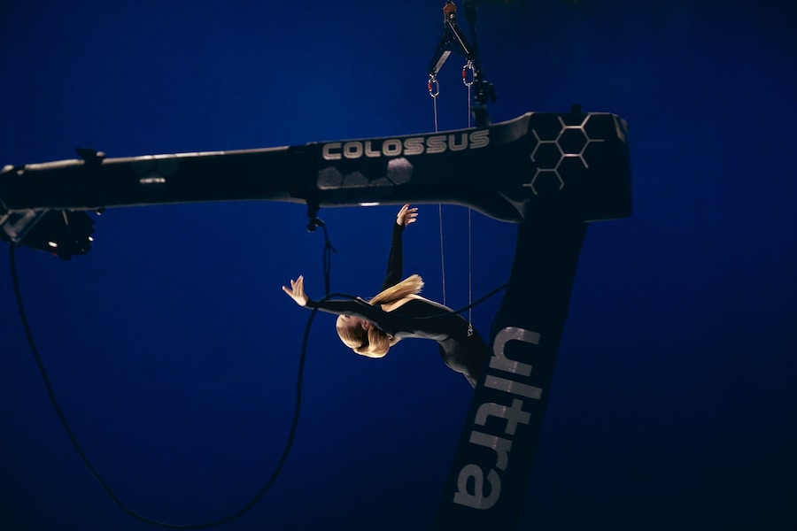 BTS of Hunter Schafer for Mugler Angel Elixir 13