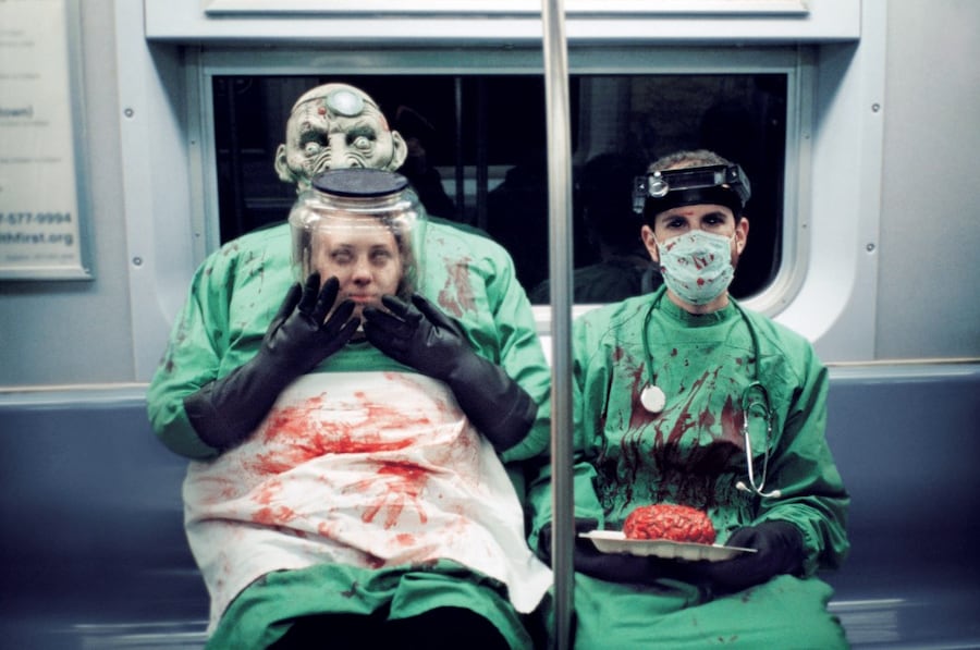 Halloween costumes 2023 New York City NYC party subway 13